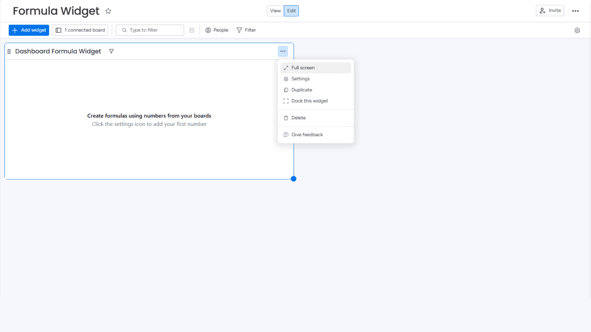 Accessing full screen mode
