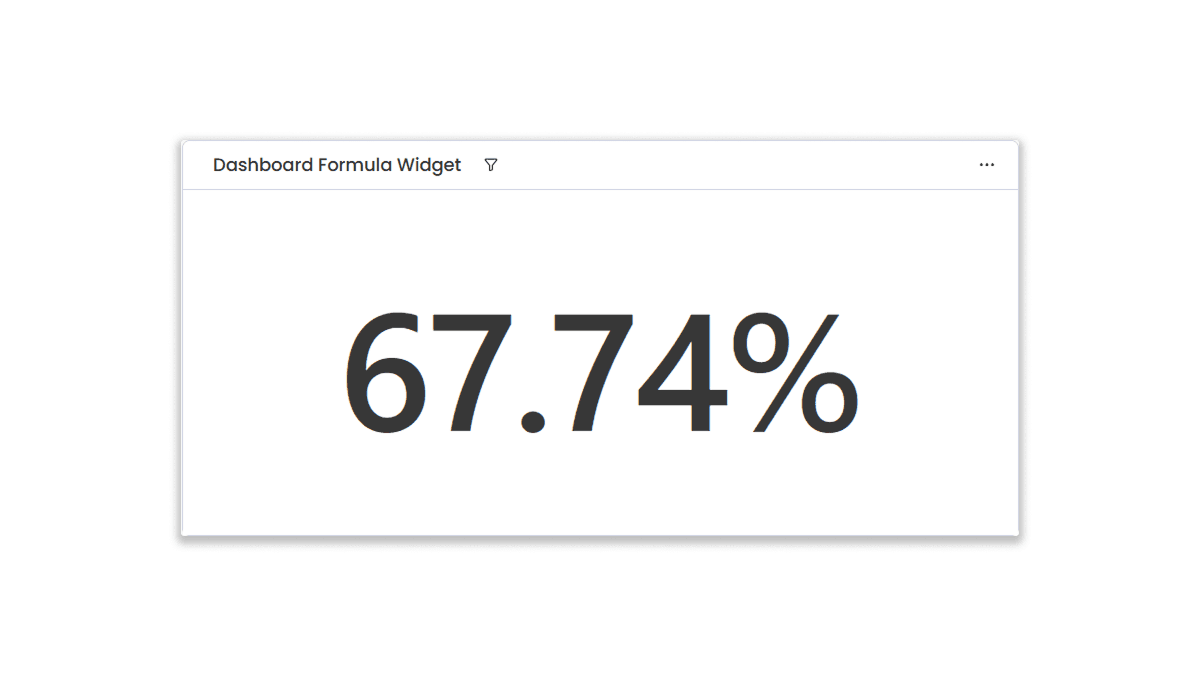 Formula result display
